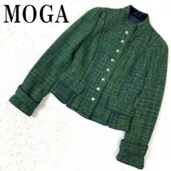 MOGA モガ ツイードジャケット グリーン 2 B8160