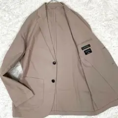 【美品✨リネン】ナノユニバース×SOLOTEX テーラードジャケット ストレッチ