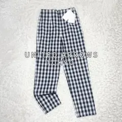 25年 新品✨ UNITED ARROWS シャイニー ギンガムチェックパンツ