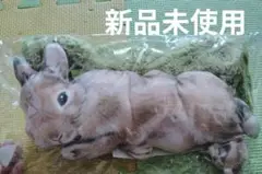 フェリシモ　くつろぎうさぎのボックスティッシュカバー　オレンジ　しらとあきこ