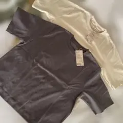 クルーネック半袖Tシャツ 2色セット Sサイズ