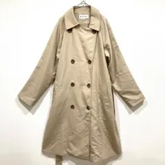 【GLOBAL WORK】M グローバルワーク トレンチコート ベージュ コート