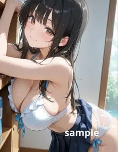 AIイラスト 美女 A4ポスター H36