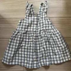 H&M エプロンワンピース チュニック丈 18Mサイズ