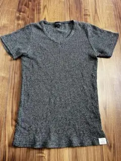 AVAIL MODE グレー Vネック Tシャツ M