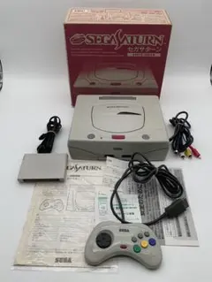 美品 SEGA セガサターン 本体 白 HST-0014 HST-3220 箱付