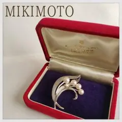 【MIKIMOTO ミキモト】スズラン 真珠 ブローチ