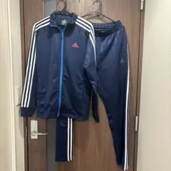 adidas ネイビー ジャージ Mサイズ 上下セット アディダス 3本ライン