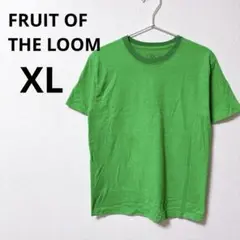 フルーツオブザルーム 【XL】無地Tシャツ グリーン クルーネック シンプル