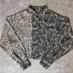 juemi レオパードシャツ