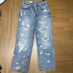 ZARA ダメージバギーデニム 38(EUR) 30(USA)