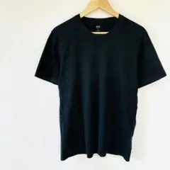【ユニクロ】コットンクルーネックTシャツ（半袖）　L　黒ブラック　綿100％