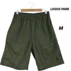 美品/ロゴスパーク/ショートパンツ/ハーフパンツ/内紐付き/ダークグリーン/M