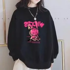 スウェット　トレーナー　うさぎ　病みかわ　オーバーサイズ　ラビット　ビッグ