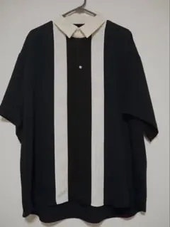 CULLNI STUDIOUS別注 BICOLOR SHIRT ブラック