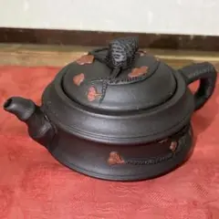 中国茶器　前茶道具　急須　紅梅　お値下げしました