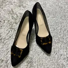 【美品】ORientaL TRaffic バックル付ハイヒールパンプス ブラック