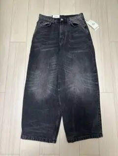 H&M スーパーバギーデニム　ブラック super buggy denim 31