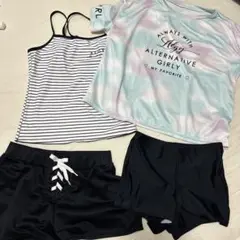 女の子用水着４点セット １６０センチ