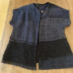 ハンドメイド　一点物　裂織のジャケット
