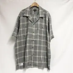○★新品未使用　Schott　オンブレーチェックシャツ　2XL　グレー