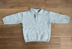 【H&M】　ブルーニットセーター　80cm