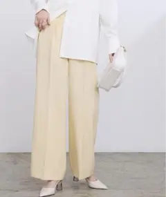 ur's ワンタックカラーワイドパンツ