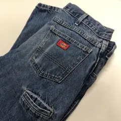 Dickies W36L32 ストレートデニム インディゴブルー L