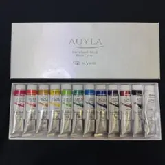 クサカベ アキーラ 水性アルキド樹脂絵の具 6号 12色セット