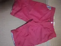 未使用品　ピンク ショートパンツ チェック柄 内側