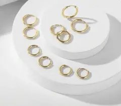 スモール フープピアス ゴールド