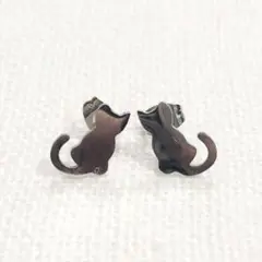 ◯ステンレスピアス 猫 SV