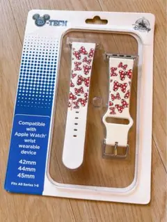 米国ディズニー正規品！D-TECH ミニー柄 Apple Watchバンドセット