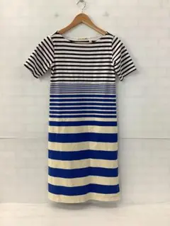8.19◎A943P◎ユニクロ◎ロングワンピース◎カットソーワンピ◎ボーダー