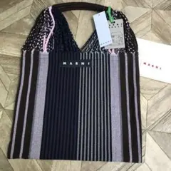 ◆新品◆MARNIマルニフラワーカフェ ハンモックバッグ◆ブルー