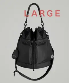 PORTER×HYKE 2WAY TOOL BAG (LARGE) BLACK