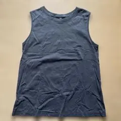 UNIQLO ダークグレー ノースリーブ Tシャツ M