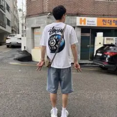 STUSSY ST & BORN X RAISED 8 BALL TEE