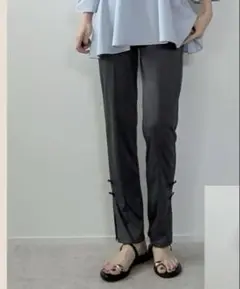 しまむら　水陸両用　lulala misato リボン　スリット入りパンツ