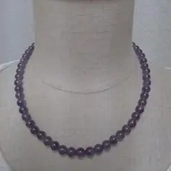 アメジストネックレス 約41cm silver