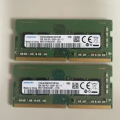 Samsung DDR4 8GB PC4-2666V 2枚セット動作確認済みです