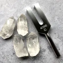 【数量限定！大特価！】幸運を呼ぶ音　クリスタルチューナー　音叉　水晶　ポイント
