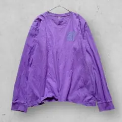 f1235【GAP】プリントTシャツ　長袖　Uネック　レディース　カジュアル　綿