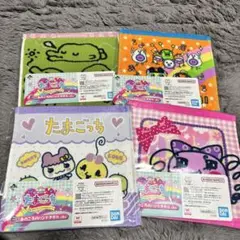 たまごっち 1番くじ E賞　ハンドタオル　ミラー　ラバーチャーム