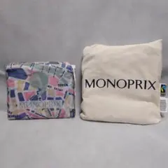 MONOPRIXコットン＆ 地図柄 エコバッグ