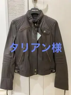 ライダースジャケット レディース ブラウン