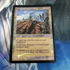 mtg 旧枠 初版foil 不毛の大地/Wasteland 英語 en その5