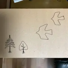 ワイヤーアート　木と鳥