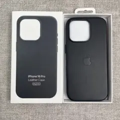 「新品未使用」iPhone 16 Pro レザーケース MagSafe ブラック