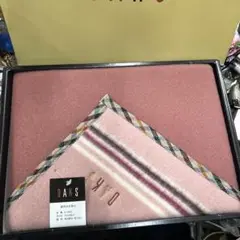 未使用品ダックス DAKS ひざ掛け　約70×100cm　毛100％　ひざ掛
